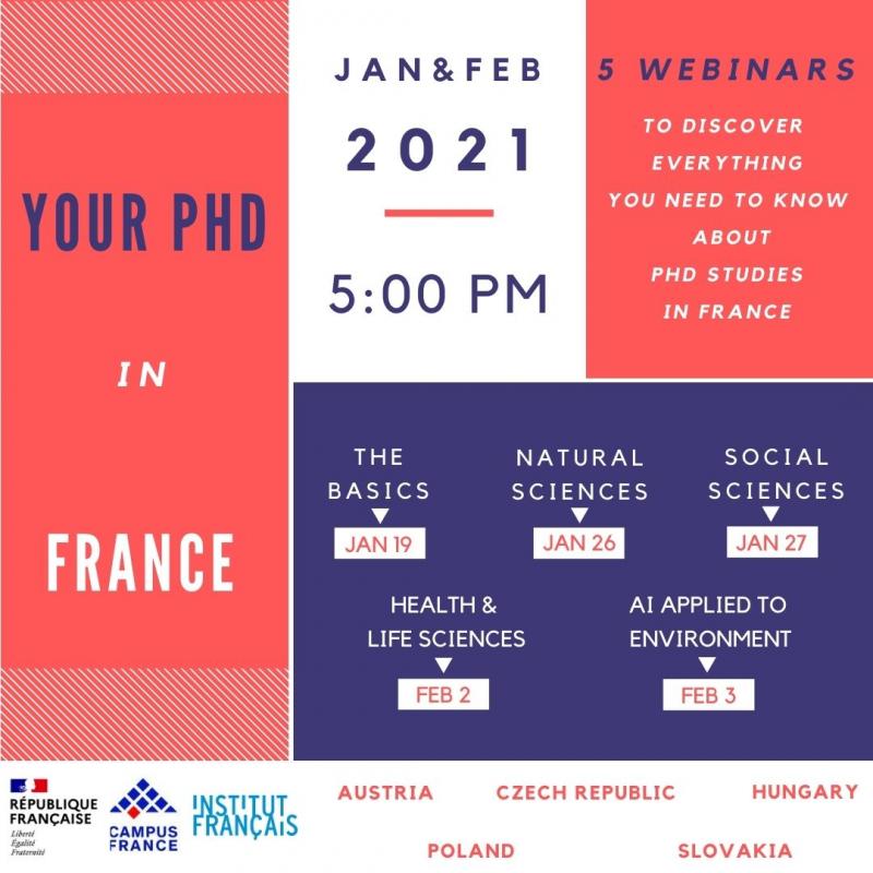 free phd france